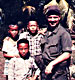 Steve with Viet Namese children